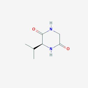 molecular formula C7H12N2O2 B103460 (S)-3-异丙基-2,5-哌嗪二酮 CAS No. 16944-60-8