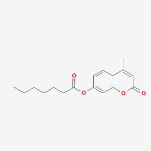 molecular formula C17H20O4 B103498 4-甲基伞形酮庚酸酯 CAS No. 18319-92-1