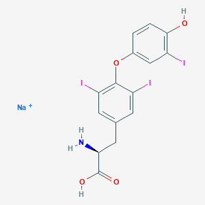 molecular formula C15H12I3NNaO4+ B001035 Liothyronine sodium CAS No. 55-06-1
