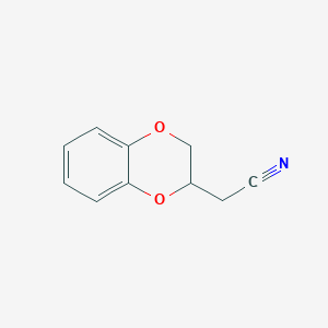 molecular formula C10H9NO2 B103504 2,3-二氢-1,4-苯二氧杂环-2-基乙腈 CAS No. 18505-91-4