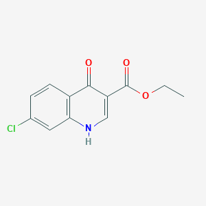molecular formula C12H10ClNO3 B103511 Ethyl 7-chloro-4-hydroxyquinoline-3-carboxylate CAS No. 16600-22-9