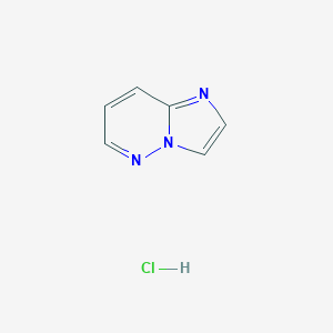 molecular formula C6H6ClN3 B103525 Imidazo[1,2-b]pyridazine hydrochloride CAS No. 18087-70-2