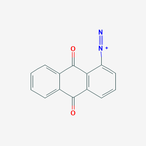 molecular formula C14H7N2O2+ B103526 1-蒽重氮盐，9,10-二氢-9,10-二氧代- CAS No. 16048-40-1