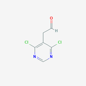 molecular formula C6H4Cl2N2O B103527 2-(4,6-Dichloropyrimidin-5-YL)acetaldehyde CAS No. 16019-33-3