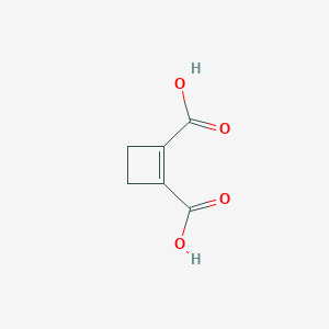 molecular formula C6H6O4 B103529 1-Cyclobutene-1,2-dicarboxylic acid CAS No. 16508-05-7