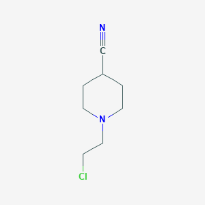 molecular formula C8H13ClN2 B103728 1-(2-氯乙基)哌啶-4-腈 CAS No. 108890-51-3