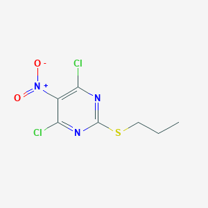 molecular formula C7H7Cl2N3O2S B103838 4,6-Dichloro-5-nitro-2-(propylthio)pyrimidine CAS No. 145783-14-8