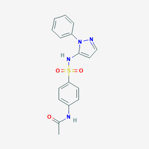molecular formula C17H16N4O3S B103842 N4-乙酰磺胺苯 CAS No. 855-91-4