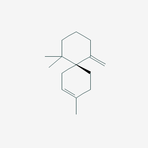 molecular formula C15H24 B103879 (-)-β-香叶烯 CAS No. 18431-82-8