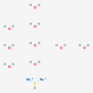 molecular formula H₁₈Na₂O₉S B103938 九水合硫化钠 CAS No. 1313-84-4