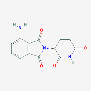 molecular formula C13H11N3O4 B103939 泊马度胺，(R)- CAS No. 202271-90-7
