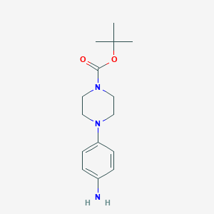 molecular formula C15H23N3O2 B103973 Tert-butyl 4-(4-aminophenyl)piperazine-1-carboxylate CAS No. 170911-92-9
