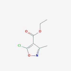 molecular formula C7H8ClNO3 B103986 Ethyl 5-chloro-3-methylisoxazole-4-carboxylate CAS No. 3356-94-3