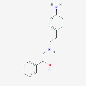 molecular formula C16H21ClN2O B104004 (R)-2-((4-氨基苯乙基)氨基)-1-苯乙醇盐酸盐 CAS No. 521284-22-0