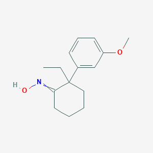B104038 N-[2-ethyl-2-(3-methoxyphenyl)cyclohexylidene]hydroxylamine CAS No. 15548-02-4