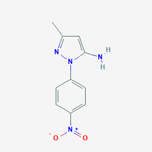 molecular formula C10H10N4O2 B104050 3-甲基-1-(4-硝基苯基)-1H-吡唑-5-胺 CAS No. 16459-47-5