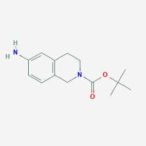 molecular formula C14H20N2O2 B104068 叔丁基 6-氨基-3,4-二氢异喹啉-2(1h)-羧酸酯 CAS No. 164148-92-9
