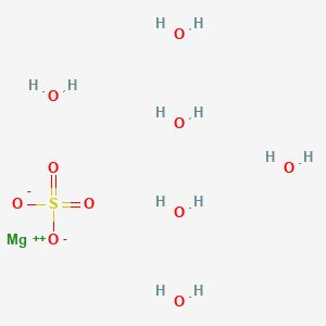 molecular formula H12MgO10S B104082 硫酸镁六水合物 CAS No. 17830-18-1