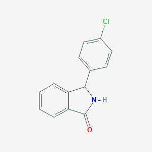 molecular formula C14H10ClNO B104086 1-(4-氯苯基)-3-氧代异吲哚啉 CAS No. 2224-77-3