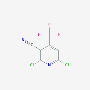 B104139 2,6-Dichloro-4-(trifluoromethyl)nicotinonitrile CAS No. 13600-42-5