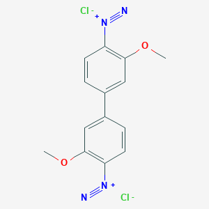 molecular formula C₁₄H₁₂Cl₂N₄O₂ B104199 快蓝 CAS No. 91-91-8