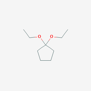molecular formula C9H18O2 B104243 1,1-二乙氧基环戊烷 CAS No. 23786-93-8