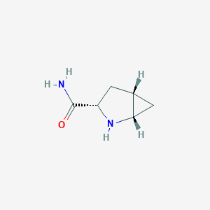 molecular formula C6H10N2O B104323 (1S,3S,5S)-2-氮杂双环[3.1.0]己烷-3-甲酰胺 CAS No. 361440-68-8