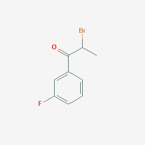 molecular formula C9H8BrFO B104328 2-溴-1-(3-氟苯基)丙酮 CAS No. 92821-83-5