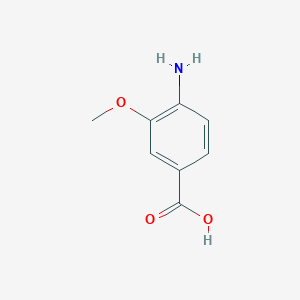 molecular formula C8H9NO3 B104335 4-氨基-3-甲氧基苯甲酸 CAS No. 2486-69-3