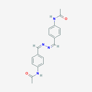B104346 N-[4-[(Z)-[(Z)-(4-Acetamidophenyl)methylidenehydrazinylidene]methyl]phenyl]acetamide CAS No. 17745-84-5