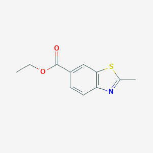 molecular formula C11H11NO2S B010435 Ethyl 2-methyl-1,3-benzothiazole-6-carboxylate CAS No. 103646-25-9