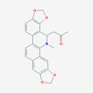 molecular formula C23H19NO5 B104358 (+/-)-6-乙酰基二氢樱草碱 CAS No. 37687-34-6