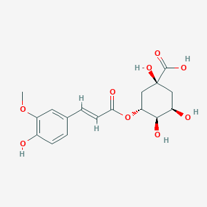 molecular formula C₁₇H₂₀O₉ B104419 3-O-阿魏酸 CAS No. 62929-69-5