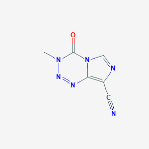 molecular formula C6H4N6O B104429 氰替莫唑胺 CAS No. 114601-31-9