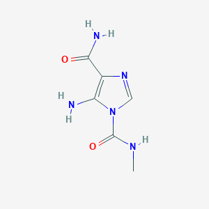 molecular formula C6H9N5O2 B104433 5-氨基-1-(N-甲基氨基甲酰基)咪唑-4-甲酰胺 CAS No. 188612-53-5
