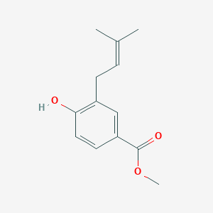 molecular formula C13H16O3 B010445 4-羟基-3-(3-甲基丁-2-烯基)苯甲酸甲酯 CAS No. 101511-34-6