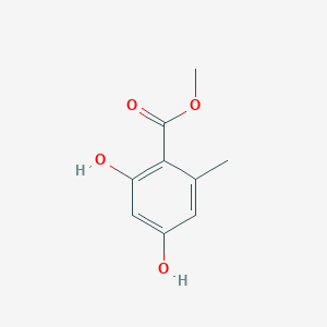 molecular formula C9H10O4 B104450 甲基2,4-二羟基-6-甲基苯甲酸酯 CAS No. 3187-58-4
