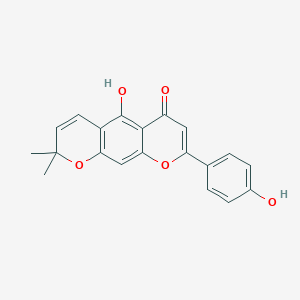 molecular formula C20H16O5 B104496 Carpachromene CAS No. 57498-96-1