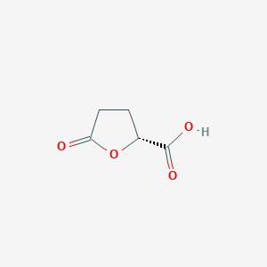 molecular formula C5H6O4 B104505 (R)-5-氧代四氢呋喃-2-羧酸 CAS No. 53558-93-3