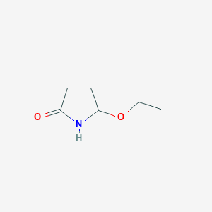 molecular formula C6H11NO2 B104525 5-Ethoxy-2-pyrrolidinone CAS No. 39662-63-0