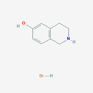 molecular formula C9H12BrNO B104602 1,2,3,4-四氢异喹啉-6-醇氢溴酸盐 CAS No. 59839-23-5