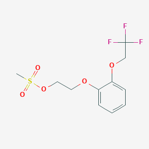 B104630 2-[2-(2,2,2-Trifluoroethoxy)phenoxy]ethyl Methanesulfonate CAS No. 160969-03-9