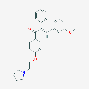 B104649 3-Methoxy-alpha-phenyl-4'-(2-(1-pyrrolidinyl)ethoxy)chalcone CAS No. 15288-31-0