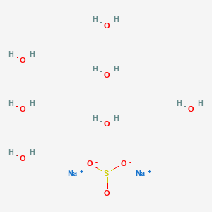 molecular formula H14Na2O10S B104664 七水合硫酸钠 CAS No. 10102-15-5