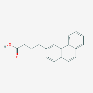 molecular formula C18H16O2 B104675 4-(3-Phenanthryl)butanoic acid CAS No. 13728-56-8