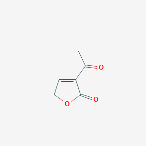 molecular formula C6H6O3 B104677 2(5H)-呋喃酮，3-乙酰- CAS No. 80436-91-5