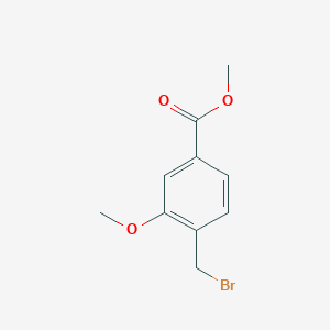 molecular formula C10H11BrO3 B104694 甲基4-(溴甲基)-3-甲氧基苯甲酸酯 CAS No. 70264-94-7