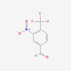 molecular formula C8H4F3NO3 B010472 3-Nitro-4-(trifluoromethyl)benzaldehyde CAS No. 102844-90-6