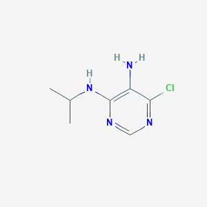 molecular formula C7H11ClN4 B104765 6-氯-N4-异丙基嘧啶-4,5-二胺 CAS No. 18202-82-9