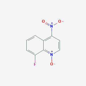 molecular formula C9H5FN2O3 B010478 8-Fluoro-4-nitroquinoline 1-oxide CAS No. 19789-69-6
